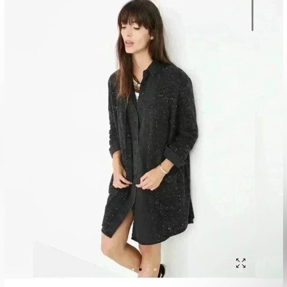 Madewell Black Confetti Knit Cardigan